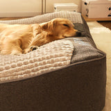 Velpaw | Dog Bed Orthopedic Memory Foam with Raised Headrest, XL to 3XL